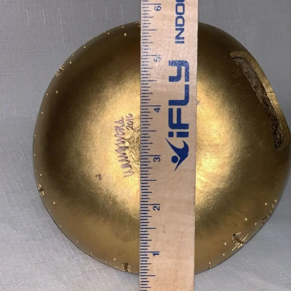 Gold Gourd Tea Light Fall Winter Home Decor Snowflake  Holiday